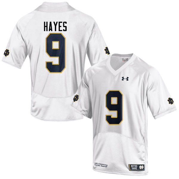 Men #9 Daelin Hayes Notre Dame Fighting Irish College Football Jerseys-White